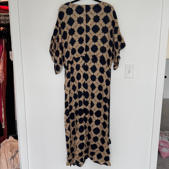 Zara NWT Printed Kaftan Dress Chic Black and Cream Oversized - Size M/L - Picture 7 of 7